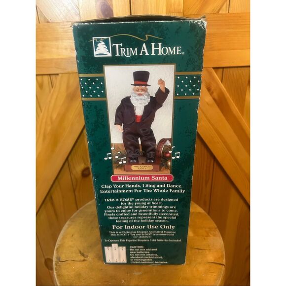 Santa Claus Sing And Dance Figurine 13” Tall Trim A Home Millenium Works (5818) - Picture 11 of 12